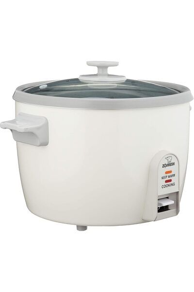 ZOJIRUSHI طباخ أرز إلكتروني وبخار - أبيض، NH-SQ 1.8 لتر