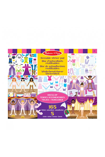 Melissa & Doug لوحة ملصقات قابلة لإعادة الاستخدام بتصميم إبداعي