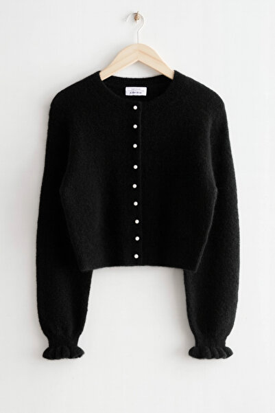 Elysira Cardigan cu nasturi cu perle pentru femei