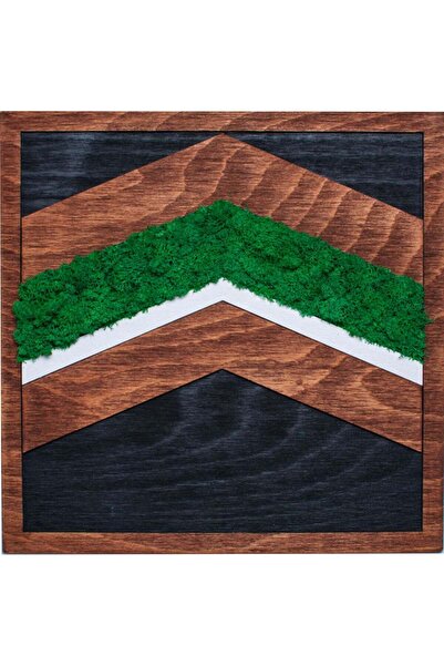 OEM Decor de Perete Sageti HH1536 din lemn Personalizat cu Licheni 30x30 cm