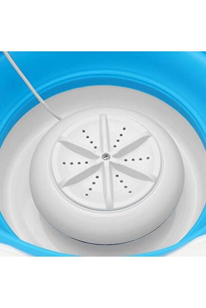 Generic Portable Folding Washing Machine 10L Capacity DLC 37154, Front Load, Blue