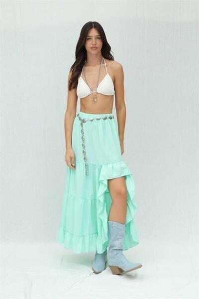 Wear Up Fusta cu detaliu cu fante Audrey 4037