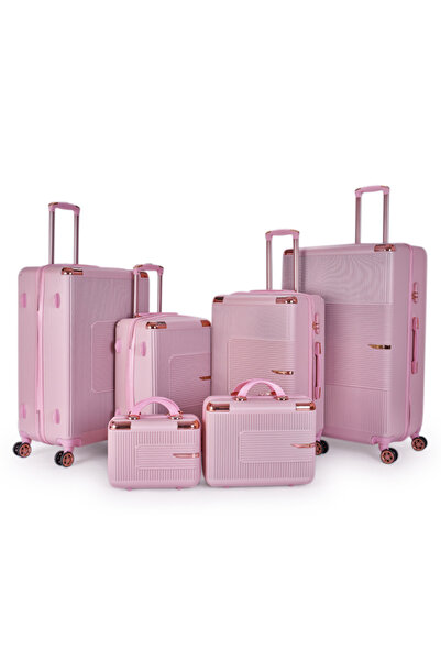 LİMRA 6-Piece Hardside Luggage Set with 32"/28"/24"/20"/15"/12" Wheels