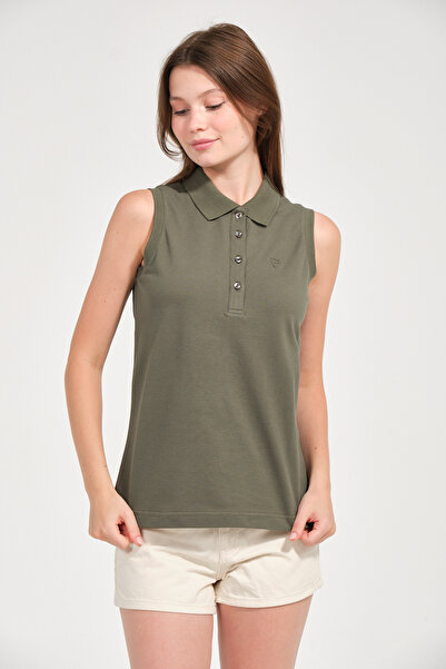 MSW Women's Regular Fit Sleeveless Polo