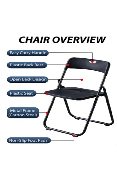 Generic DBLEW Foldable Study Chair Portable Folding Stool Bench