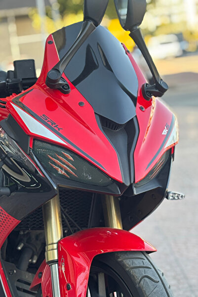 Banxtre RKS SRK125 için Far Üstü Sticker Delikli Aydınlatma Engellemez (Sağ v...