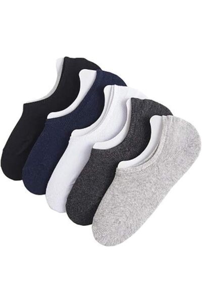 Generic EveryOne Men's No Show Non-Slip Low Cut Liner Cotton Casual Invisible Socks (Multicolor)