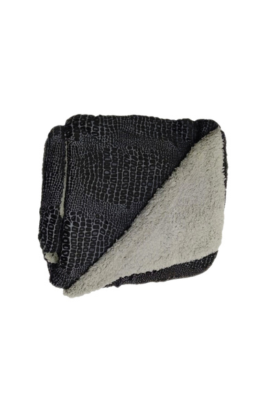 Generic Velvet Fur Blanket 200X220 CM Reversible Throw Bed Blanket for Relaxing and Sleeping