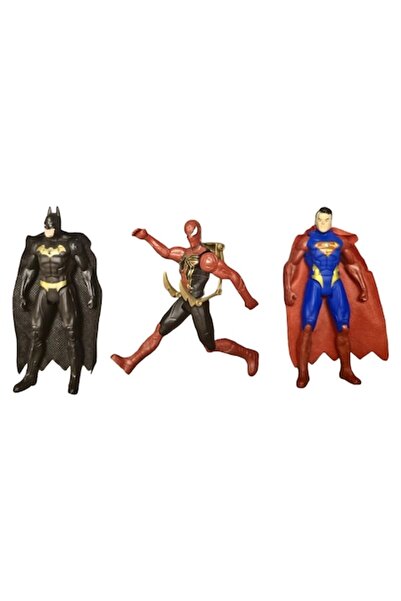 Marvel Set ANGMAD 3 Figurines Avengers, Articulated, with Accessories and LED