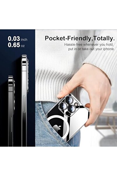 Generic Clear Hard Case for iPhone 12 Pro Max, Protective Back Cover, Transparent