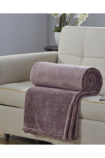 Generic Velvet Fur Blanket 200X220 CM Reversible Throw Bed Blanket for Relaxing and Sleeping