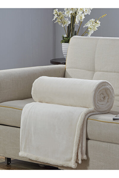 Generic Velvet Fur Blanket 200X220 CM Reversible Throw Bed Blanket for Relaxing and Sleeping