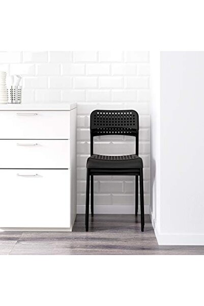 Generic IKEA Chair from ADI, Black, Polypropylene