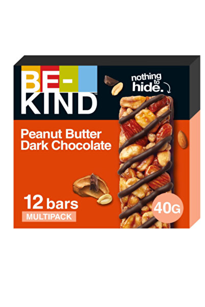 BE-KIND شوكولاتة داكنة بزبدة الفول السوداني، عبوة من 6 علب (12 × 40 جم)