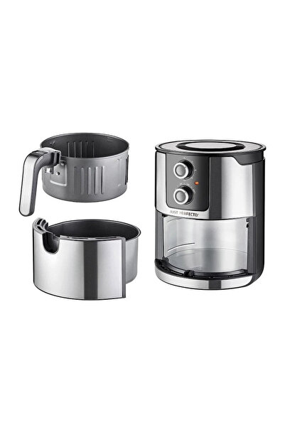 Just Perfecto AirFryer XXL JustPerfecto JL-05, 5 L, 1400W, 200°C, 8 programe, temporizator 30 min