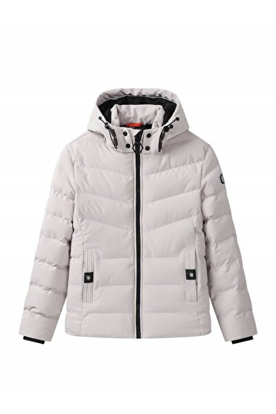 fantasialand Winter Jacket for Boys, BMA 5417, Light Gray Color