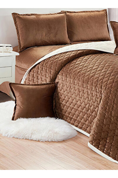 Generic Soft Velvet Comforter set, 6 Pcs Soft Bedding Set, King Size 220x240cm