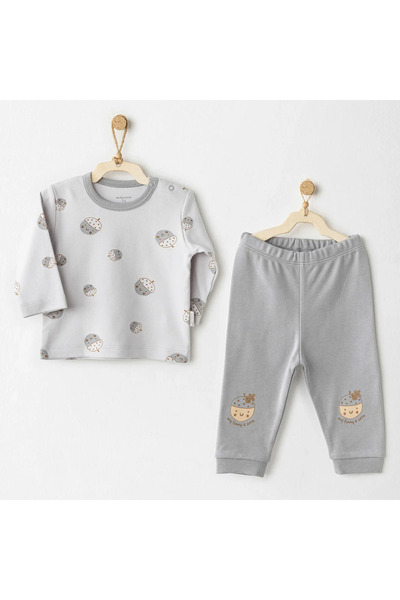 andywawa مجموعة هيلو أتومين المكونة من قطعتين باللون الرمادي