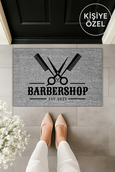 Dormot سجادة مدخل مكتب العمل بتصميم حديث وطباعة رقمية باللون الرمادي مقاس 70×...