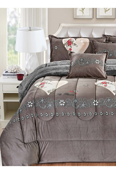 Generic Ultra Soft Winter 4Pcs Comforter Set Single Size 160x210cm Floral Bedding Sets Multicolor