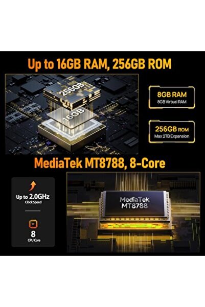 ULEFONE Armor Pad 3 Pro Touch Tablet 10.36 Inches, 1100LM Camping Lamp, Rugged Android 13, 16GB + 25