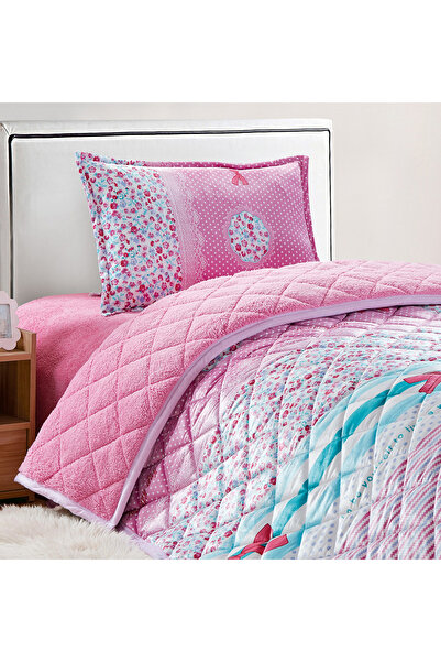 Generic Kids 3 Piece Winter Sherpa Comforter Set Single Size 150x200Cm Multicolor