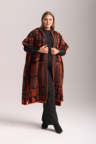 TOSIDRA TRİKO Triko Desenli panço 3042