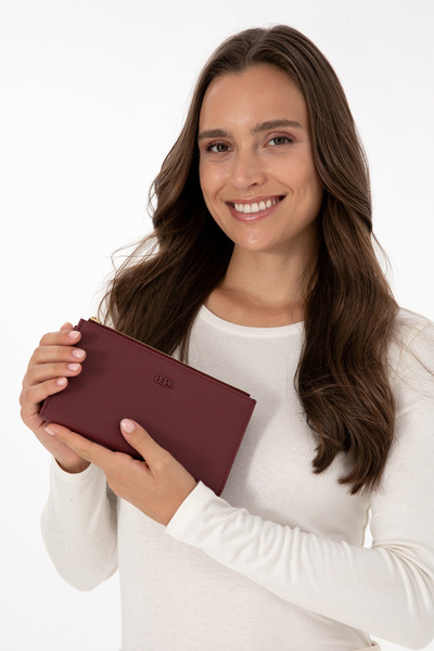 U.S. Polo Assn. Women's Burgundy Wallet 50314832-Vr014