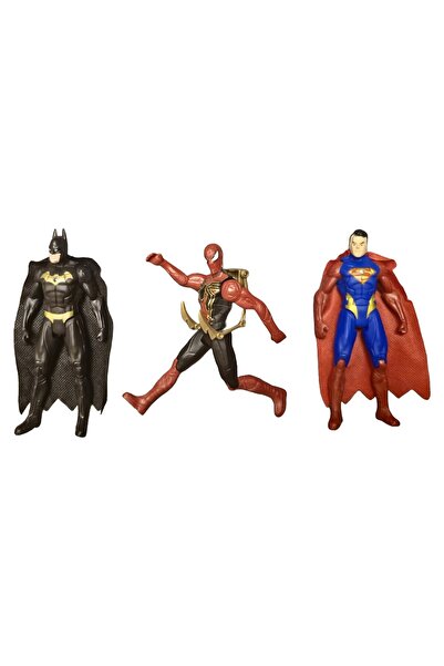 Marvel Set ANGMAD 3 Figurines Avengers, Articulated, with Accessories and LED