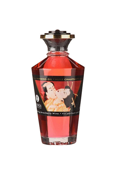 Shunga Aphrodisiac Warming Oil Strawberry 100 ml Istımalı Masaj Yağı