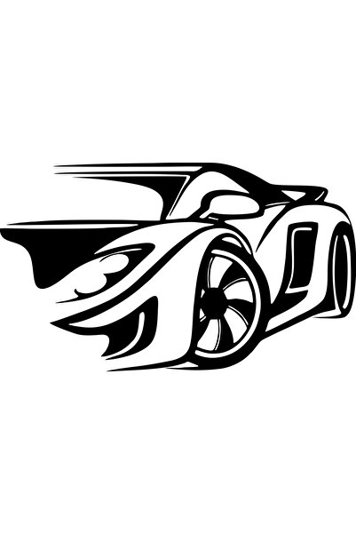 OEM Decor perete Masina HH757 din lemn - 57 L x 33 H (cm)