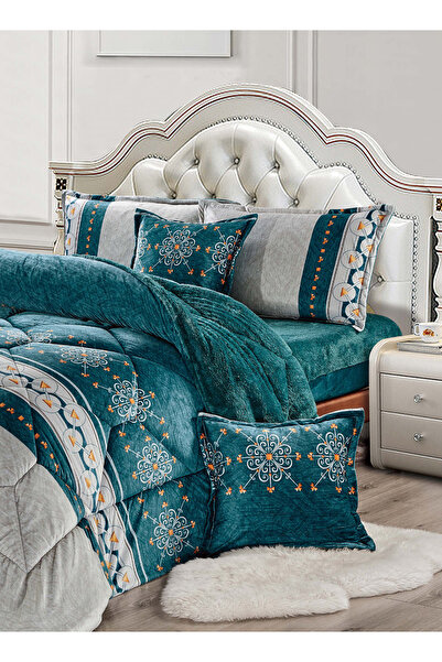 Generic Ultra Soft Winter 4Pcs Comforter Set Single Size 160x210cm Floral Bedding Sets Multicolor