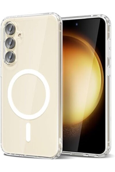 Generic جراب هاتف مغناطيسي شفاف لهاتف Galaxy S23 Plus، متوافق مع MagSafe، رفي...