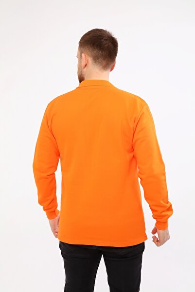 Çamdalı İş Elbiseleri 20/10 Двохниткова толстовка з поло-комірцем, помаранчева