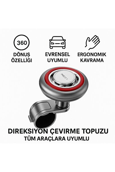 Polham 360 Derece Dönebilen Direksiyon Çevirme Topuzu – Tüm Araçlarla Uyumlu,...