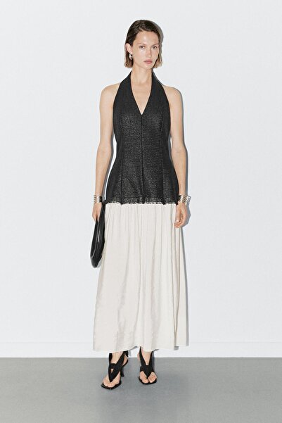 Massimo Dutti Uzun halter yaka elbise - STUDIO