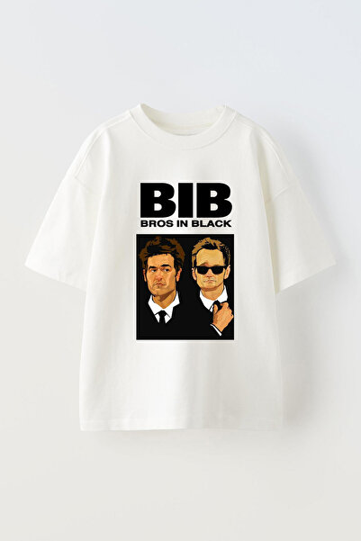 Anetos تي شيرت أبيض كبير الحجم من القطن للجنسين مطبوع من Kewl