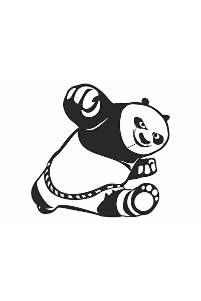 OEM Decor perete Personalizabil Kung fu Panda HHH103 din lemn - 29 L x 28 H (cm)