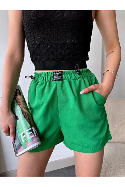 Zerenyus Armaled Linen Shorts Green
