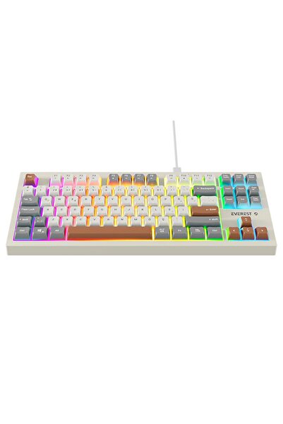Appa Everest KB-98 SILENT TKL-MİNİ Gri/Gri Mavi/Kahve Rainbow Q Membrane Klavye