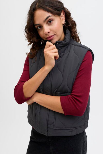 Jack & Jones Women's Stand Collar Quilted Vest - Serena