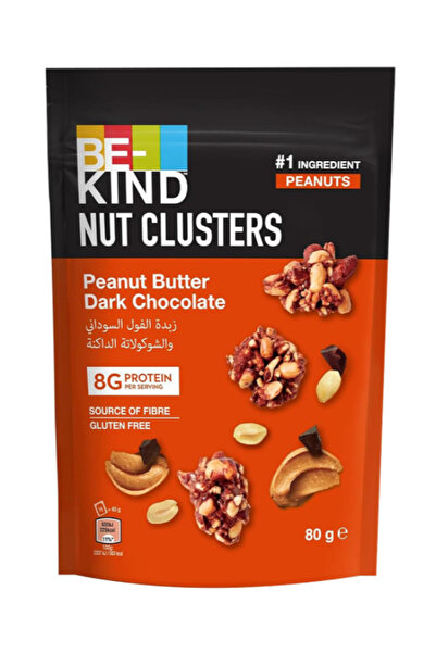 BE-KIND قطع زبدة الفول السوداني والشوكولاتة الداكنة 80 جرام × 8 قطع