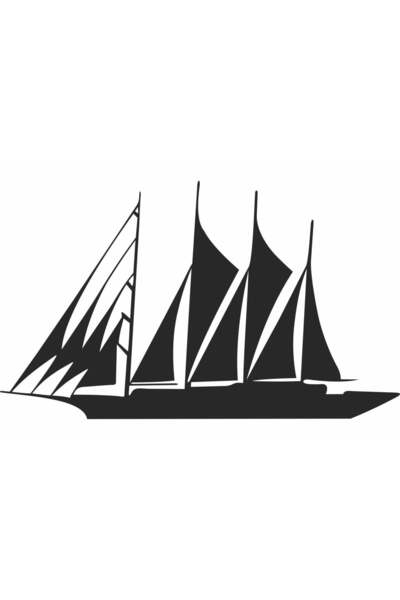 OEM Decor perete Personalizabil Barca cu Panze HHH265 din lemn - 58 L x 35 H ...