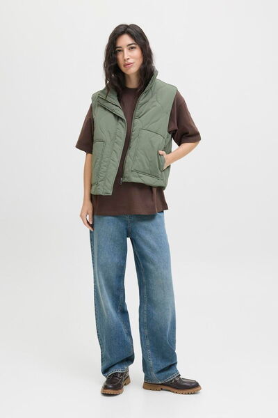 Jack & Jones Women's Stand Collar Quilted Vest - Serena