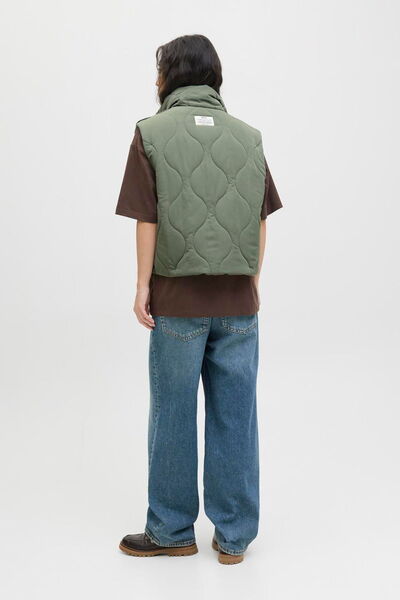 Jack & Jones Women's Stand Collar Quilted Vest - Serena