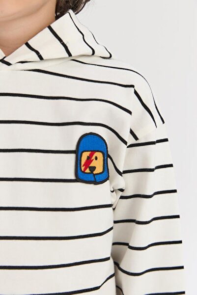 Nebbati Bg Store Boy's Striped Sweatshirt