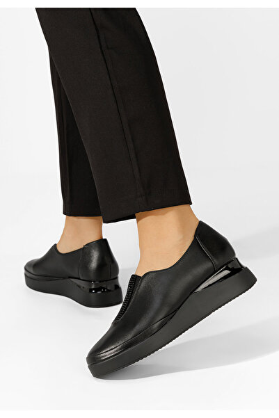 B T Shoes Černé dámské polobotky Teresia