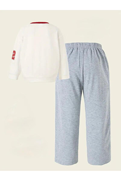 Keywest 92 Printed 100% Cotton Children's Long Sleeve Bottom-Top Set