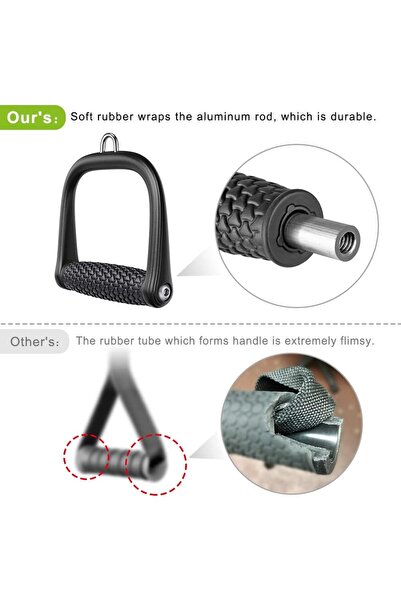 erorex Gym Handgriff 2pcs Kabelbefestigung Krafttraining für Oberkörper/Kabelzug/Fitness Workout