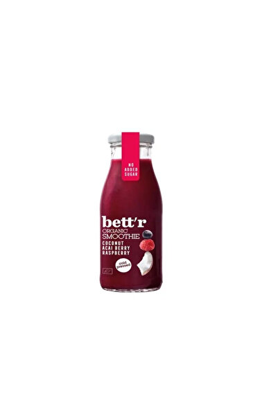 BETTR Smoothie cu zmeura, acai si cocos, bio, 250ml,